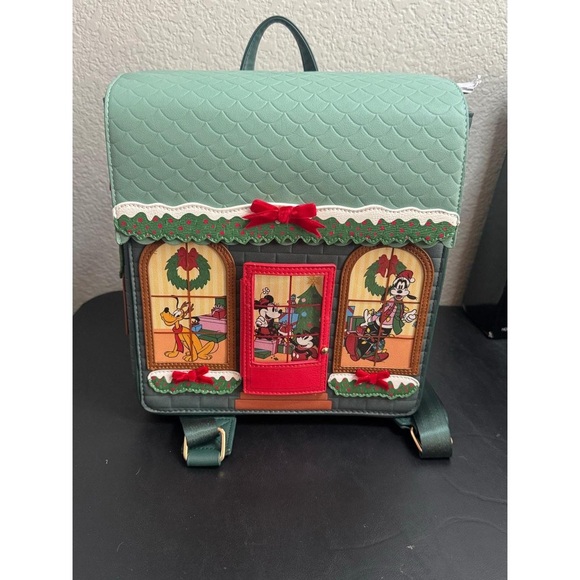 Disney Other - Disney Green and Red Kids Backpack